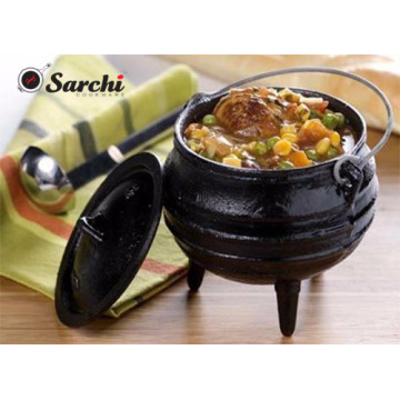 Pote Potjie De Ferro Fundido Com Três Pernas, Caldeirão, Lavatório, Chaleira